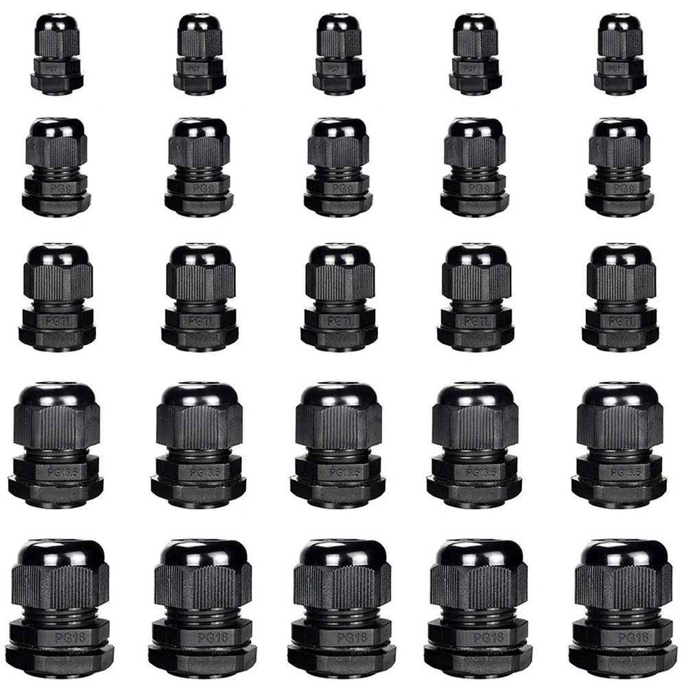 10 Pieces Nylon Cable Gland Kit, Waterproof IP68 Cable Gland Joints Adjustable Locknut, PG7 PG9 PG11 PG13.5 PG16 Wholesale
10 Pieces Nylon Cable Gland Kit, Waterproof IP68 Cable Gland Joints Adjustable Locknut, PG7 PG9 PG11 PG13.5 PG16 Wholesale