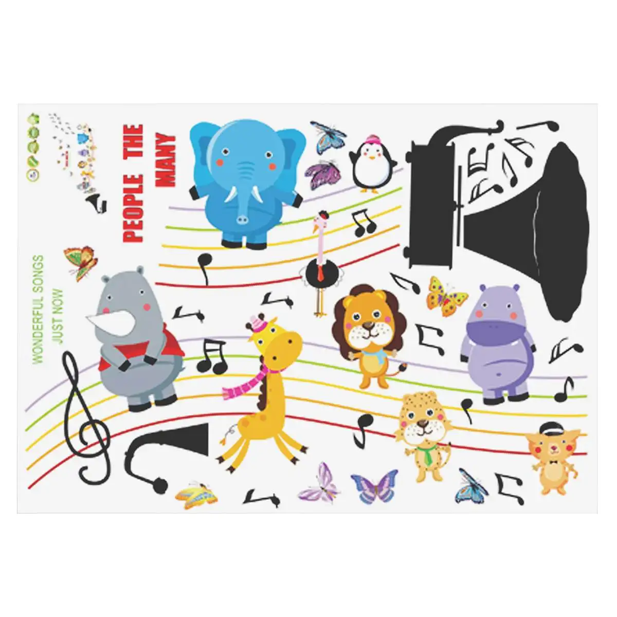 Removable Animals Music Air Wall Sticker Crown Custom Girls Boys Room Wall Decal DIY Wall Decoration Nursery Kids Baby Room 
Removable Animals Music Air Wall Sticker Crown Custom Girls Boys Room Wall Decal DIY Wall Decoration Nursery Kids Baby Room