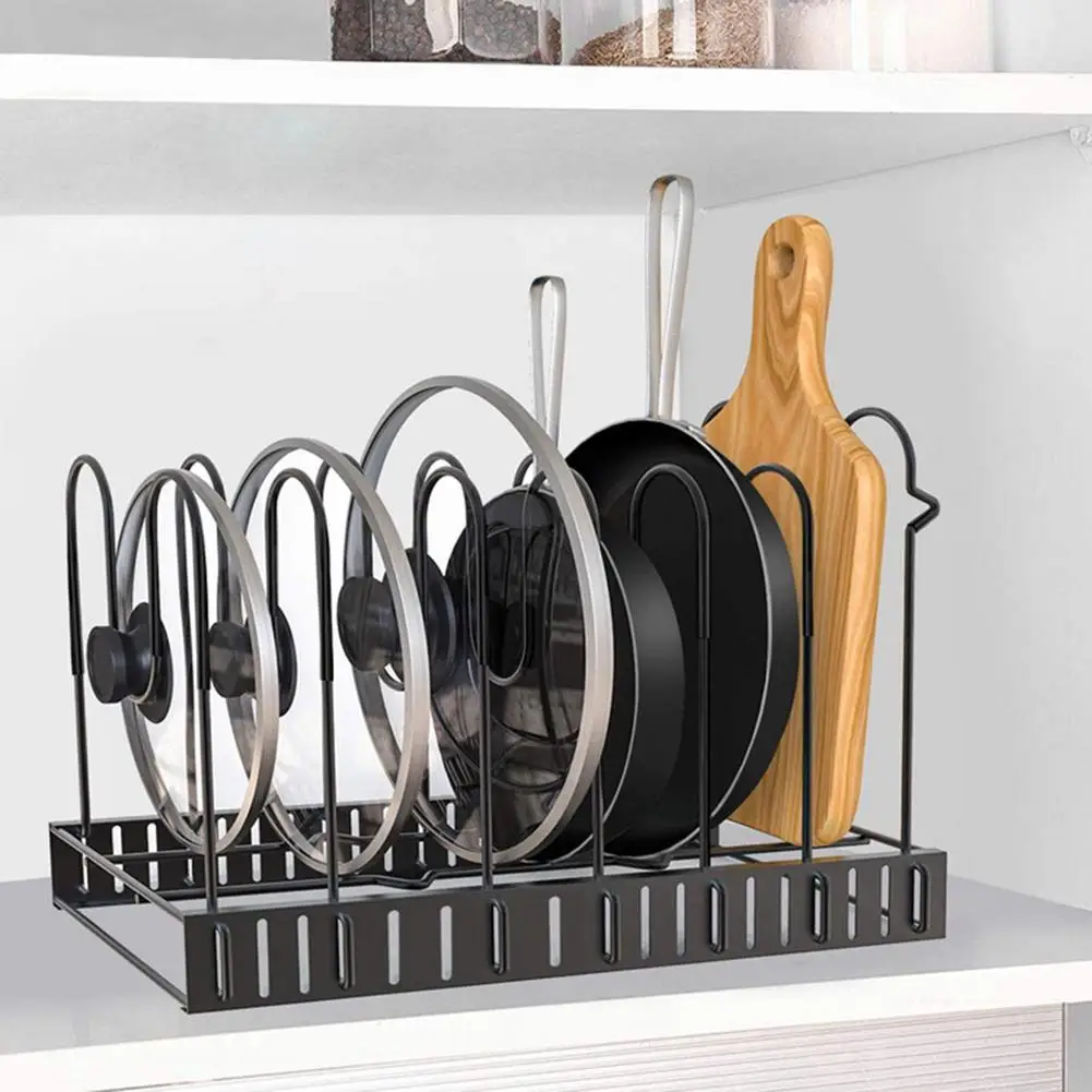 8-Layer Adjustable Pots And Pans Organizer Rack Multi-Layer Pot Storage Rack Holder Kitchen Shelf Pots Lids Storage For Kitchen
8-Layer Adjustable Pots And Pans Organizer Rack Multi-Layer Pot Storage Rack Holder Kitchen Shelf Pots Lids Storage For Kitchen