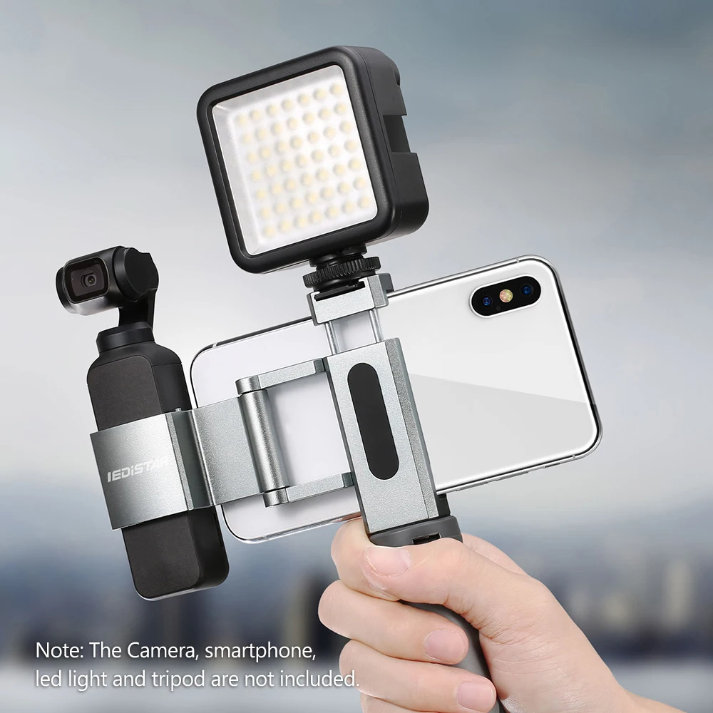 Handheld Phone Holder Clip Bracket Tripod Mount with 1/4 Inch Screw Hole Extension Accessories for DJI Pocket Handheld Gimbal 
Handheld Phone Holder Clip Bracket Tripod Mount with 1/4 Inch Screw Hole Extension Accessories for DJI Pocket Handheld Gimbal