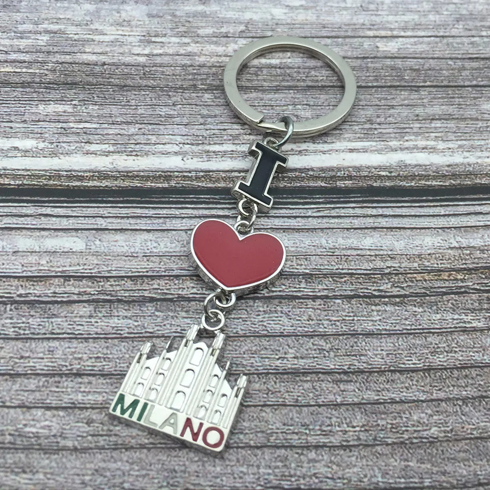 Новинка туристические сувениры брелок для ключей красный с рисунком сердца