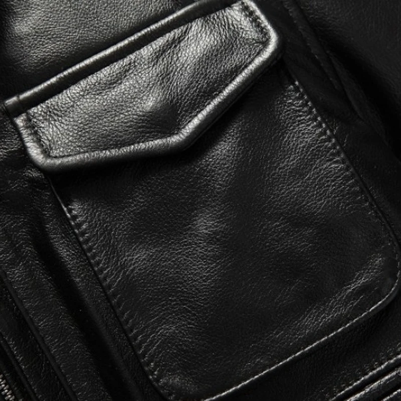 M65 Cowhide Classic Real Motorcycle Jacket Men Biker Genuine Leather Coat Slim Plus Size Black 4 Pocket Riding Overcoat
M65 Cowhide Classic Real Motorcycle Jacket Men Biker Genuine Leather Coat Slim Plus Size Black 4 Pocket Riding Overcoat