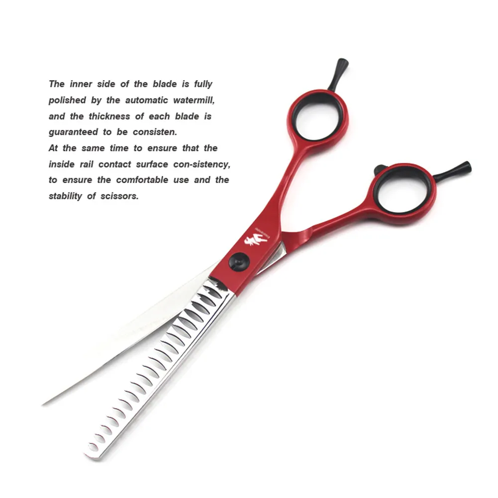 7.0 Inch Professional Japan 440c Hairdressing Chunker Scissor with Screw for Barber or Home Use
7.0 Inch Professional Japan 440c Hairdressing Chunker Scissor with Screw for Barber or Home Use