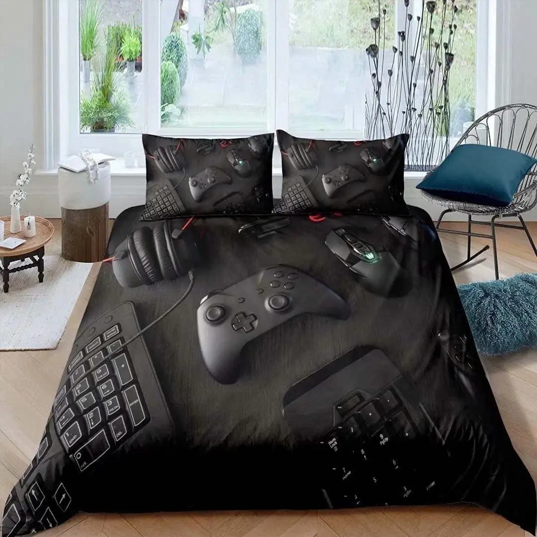 3D Black Gamepad Bedding Sets Gamer Controller Duvet Covet Set Comforter Cover for Kids
3D Black Gamepad Bedding Sets Gamer Controller Duvet Covet Set Comforter Cover for Kids