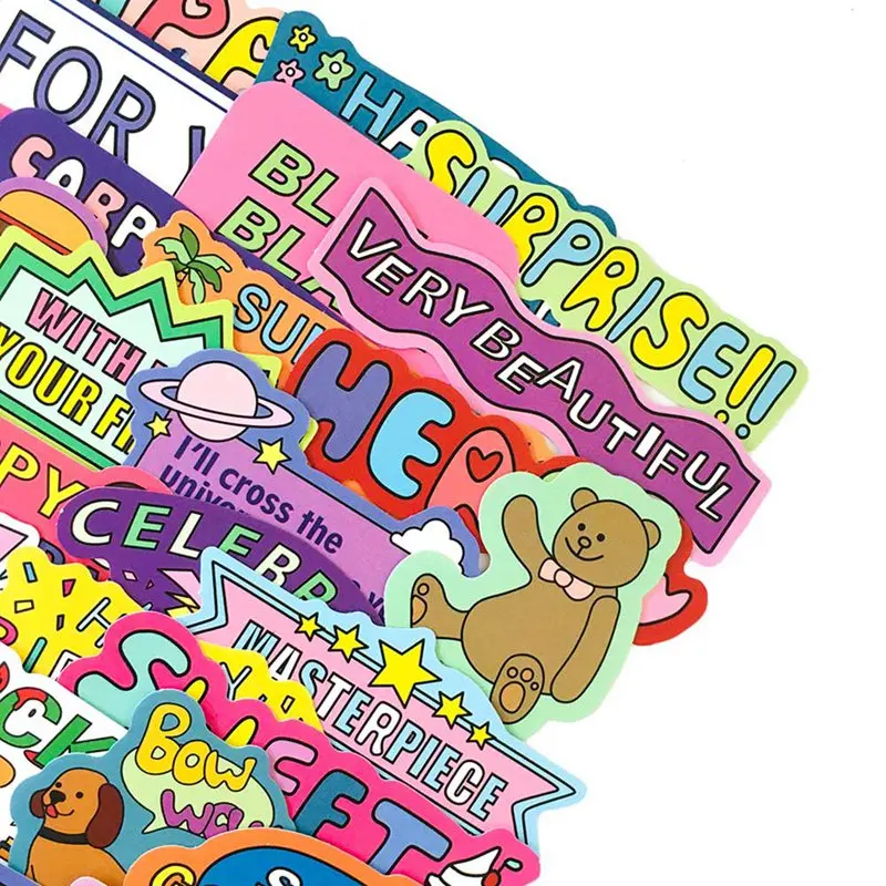 55 pcs/pack Journal PVC Decorative English Words Stickers for Cute Bear Waterproof Stationery Craft Stickers Scrapbooking Decal 
55 pcs/pack Journal PVC Decorative English Words Stickers for Cute Bear Waterproof Stationery Craft Stickers Scrapbooking Decal