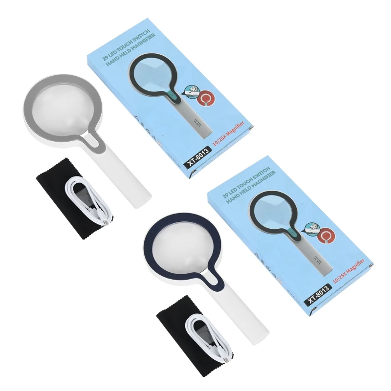 Magnifying Glass w/Light,5-10X Handheld Large Magnify Glass 29 LED Illuminated Lighted Magnifier Brightness Adjustment
Magnifying Glass w/Light,5-10X Handheld Large Magnify Glass 29 LED Illuminated Lighted Magnifier Brightness Adjustment