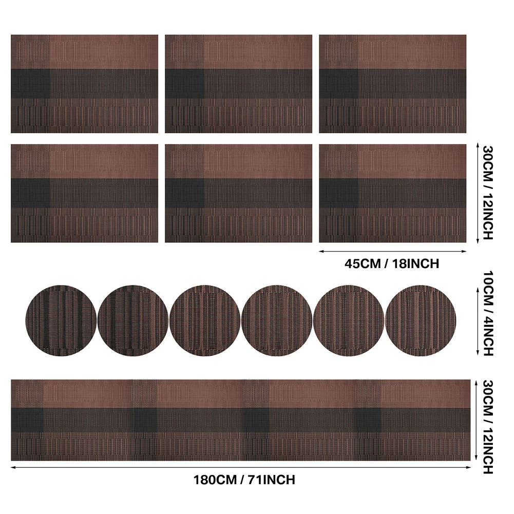 Set of 13 PVC kitchen Dinning Placemats for Table Mat Manteles Individuales Doilies Cup Mats Coaster Water Proof Table Cloth Pad
Set of 13 PVC kitchen Dinning Placemats for Table Mat Manteles Individuales Doilies Cup Mats Coaster Water Proof Table Cloth Pad