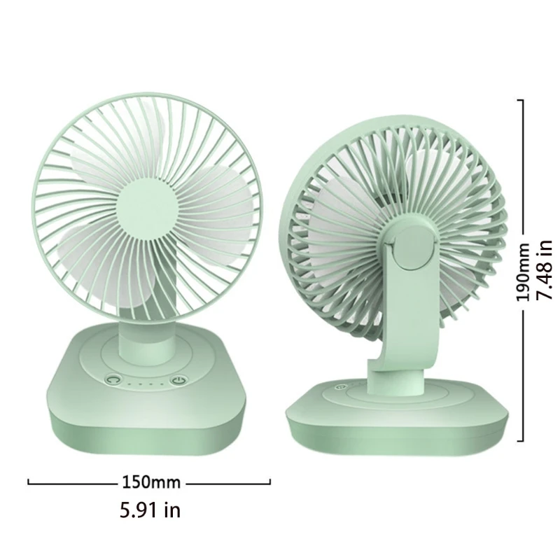 3000mAh USB Rechargeable 120 Degree Oscillation Desk Fan 3 Gear Shaking Head Fan for Home Office Dormitory Outdoor
3000mAh USB Rechargeable 120 Degree Oscillation Desk Fan 3 Gear Shaking Head Fan for Home Office Dormitory Outdoor