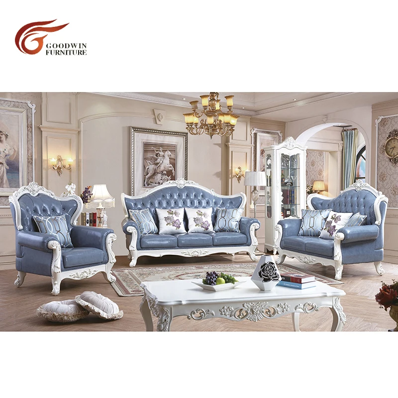 European style living room genuine leather sofa furniture from Goodwin manufacturer WA522
European style living room genuine leather sofa furniture from Goodwin manufacturer WA522