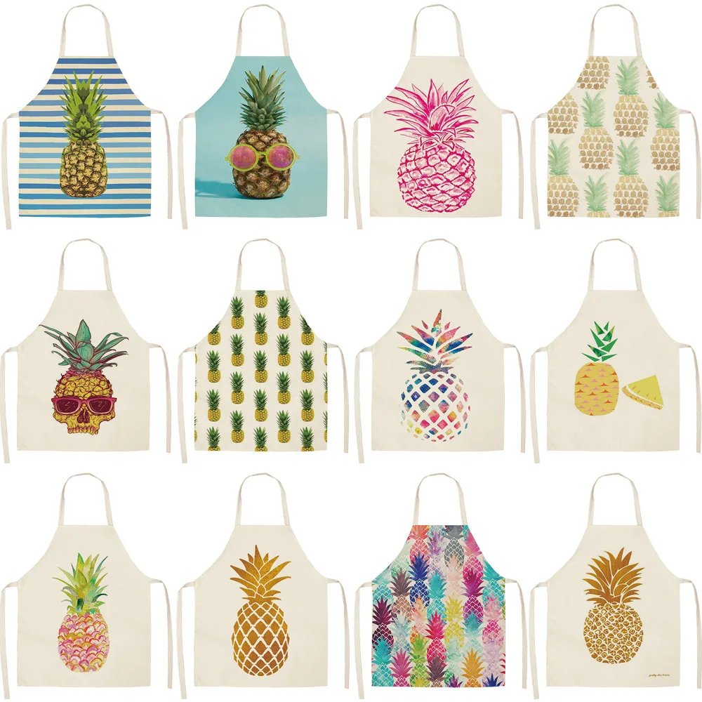 New Fruit pineapple Kitchen Apron Antifouling Cotton Linen women Chef Cooking Aprons Kitchen accessories 68*55 0056
New Fruit pineapple Kitchen Apron Antifouling Cotton Linen women Chef Cooking Aprons Kitchen accessories 68*55 0056