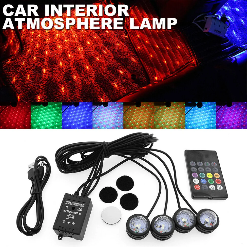 RGB LED Atmosphere Lamp Remote Sound Control USB Fit For Car Interior Ambient Star Light Accessories Decorative Lamps Durable
RGB LED Atmosphere Lamp Remote Sound Control USB Fit For Car Interior Ambient Star Light Accessories Decorative Lamps Durable
