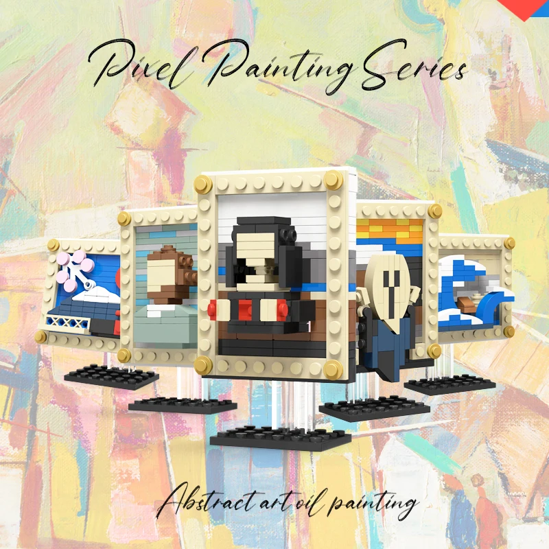 MOC Pixel Bricks Mini Building Blocks Creative World Famous Paintings-Mona Lisa-Starry Sky-Portraits DIY Compatible with Lepingg
MOC Pixel Bricks Mini Building Blocks Creative World Famous Paintings-Mona Lisa-Starry Sky-Portraits DIY Compatible with Lepingg