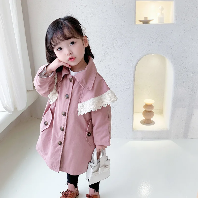 Lace Windbreaker Spring Autumn Coat Outerwear Top Children Clothes School Kids Costume Teenage Girl Clothing High Quality
Lace Windbreaker Spring Autumn Coat Outerwear Top Children Clothes School Kids Costume Teenage Girl Clothing High Quality
