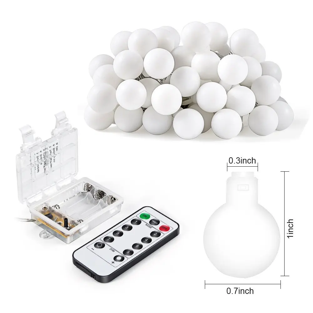 Bedroom Remote Control Party Bulb Shaped Battery Powered Gift Home Decor Fairy Wedding Bedside LED String Lights
Bedroom Remote Control Party Bulb Shaped Battery Powered Gift Home Decor Fairy Wedding Bedside LED String Lights