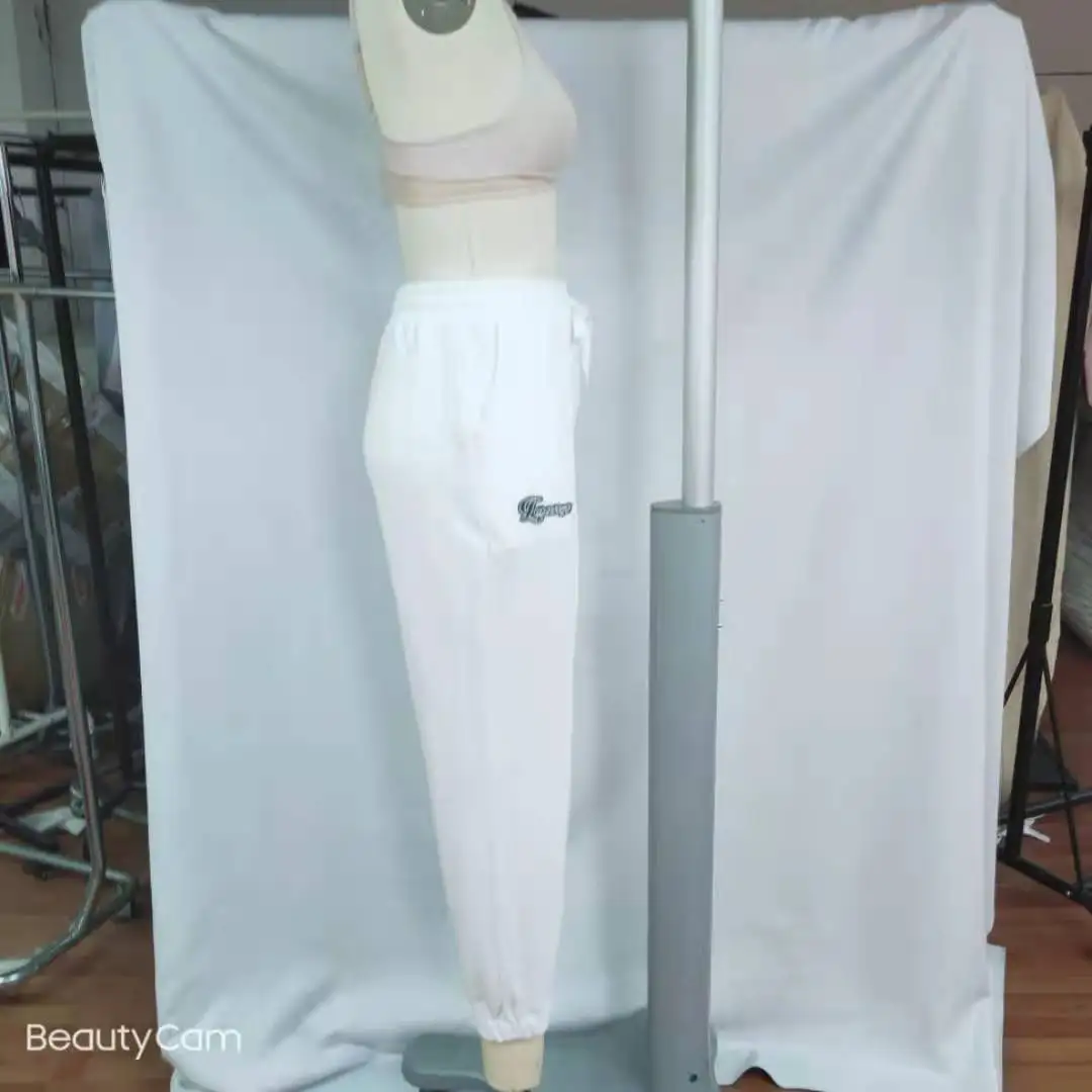 Grey jogging sweatpants women Korean version of jogging sweatpants blue embroidery standard trousers street women's clothingtraf 
Grey jogging sweatpants women Korean version of jogging sweatpants blue embroidery standard trousers street women's clothingtraf