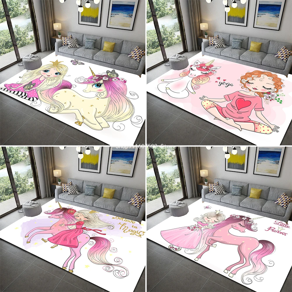 pink Unicorn 3D Printed Dancing Girl Carpet Cartoon Bedroom Play Mat Soft Flannel Princess Room Area Rug Carpet for Living Room
pink Unicorn 3D Printed Dancing Girl Carpet Cartoon Bedroom Play Mat Soft Flannel Princess Room Area Rug Carpet for Living Room