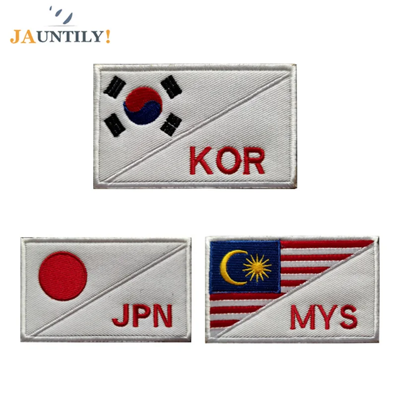 9*5 5 см JPN KOR MYS нашивка с национальным флагом патчи наклейки нашивки бразильский