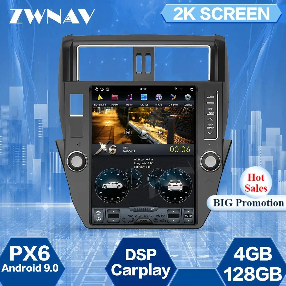 128 Гб экран Тесла для TOYOTA LAND CRUISER Prado 150 2010 2011 2012-2017 Android 9,0 Автомобильный мультимедийный плеер GPS навигация Радио стерео
128 Гб экран Тесла для TOYOTA LAND CRUISER Prado 150 2010 2011 2012-2017 Android 9,0 Автомобильный мультимедийный плеер GPS навигация Радио стерео