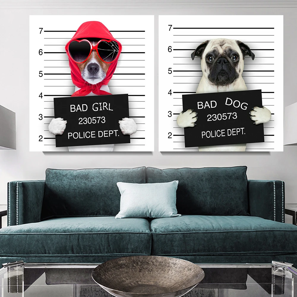 Cute Animal Poster For Modern Wall Art Hanging Picture Crime Dog Canvas Painting Prints Sticker For Living Room Decoration
Cute Animal Poster For Modern Wall Art Hanging Picture Crime Dog Canvas Painting Prints Sticker For Living Room Decoration