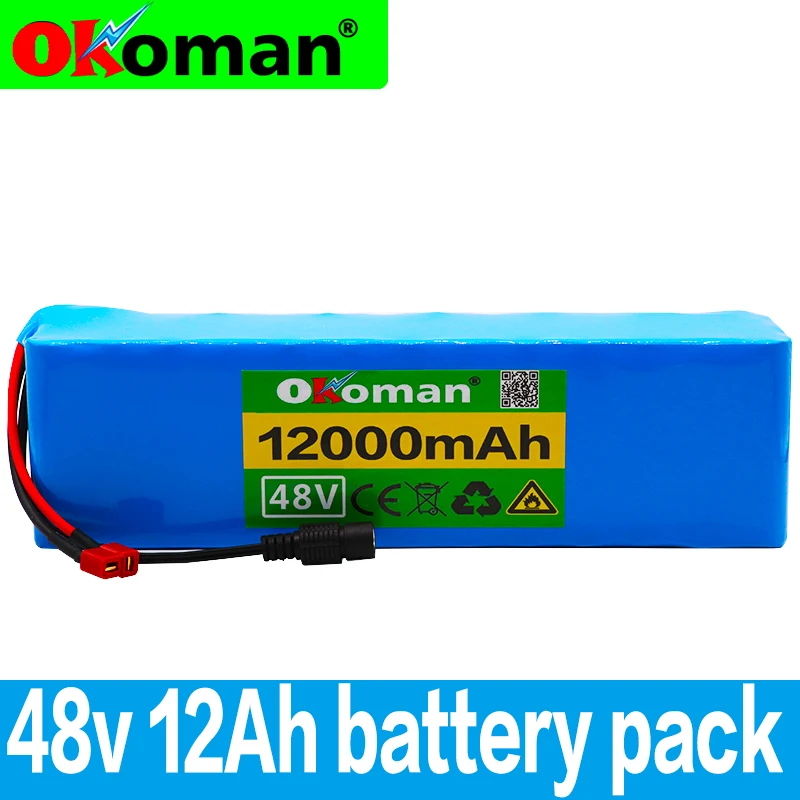 Аккумулятор для электромотоцикла высокой мощности 18650 48 В 12 Ач 13s3p|Комплекты