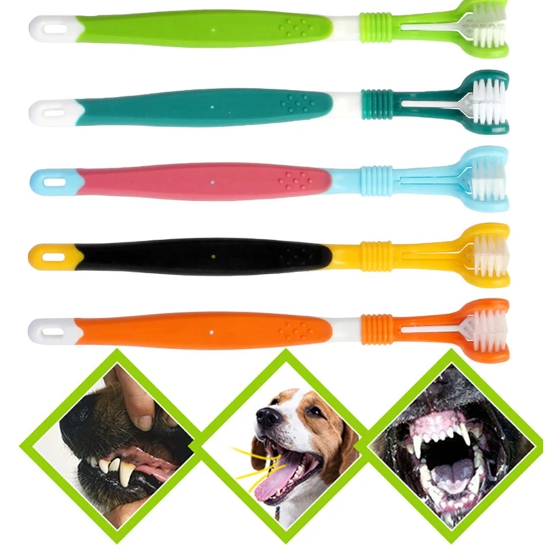 Y5GB 5 Piece Multiangle Dog Daily Toothbrush Dog Teeth Cleaning Puppy Toothbrush Multiangle Behavior Training&Correction
Y5GB 5 Piece Multiangle Dog Daily Toothbrush Dog Teeth Cleaning Puppy Toothbrush Multiangle Behavior Training&Correction