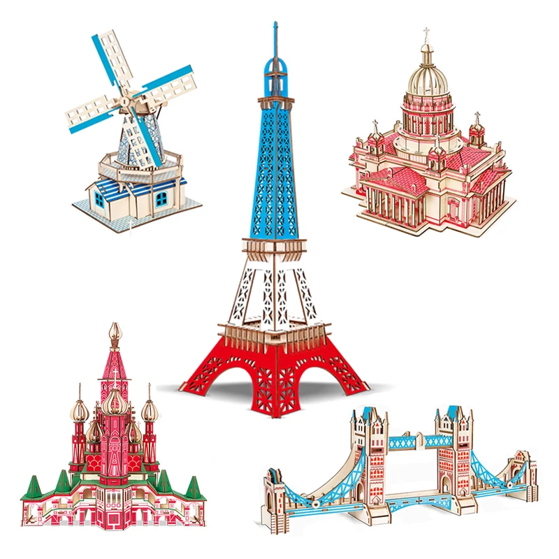 Jigsaw Puzzle 3D Laser Cutting Building Puzzles for Kids Educational Wooden Toys DIY Indoor Toy Assembly Wood Craft Kits
Jigsaw Puzzle 3D Laser Cutting Building Puzzles for Kids Educational Wooden Toys DIY Indoor Toy Assembly Wood Craft Kits
