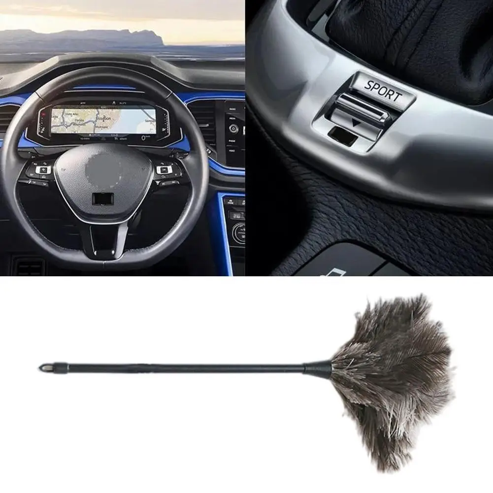 New Car Anti-Static Natural Feather Fur Brush Duster Tools Wooden Cleaning Handle In-car Tool Dust Cleaning
New Car Anti-Static Natural Feather Fur Brush Duster Tools Wooden Cleaning Handle In-car Tool Dust Cleaning