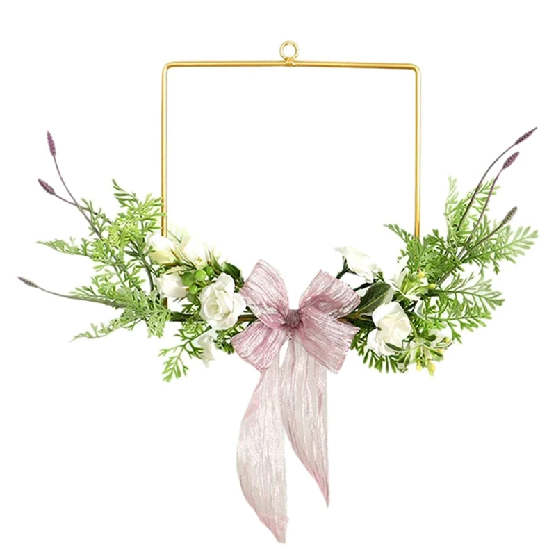 Floral Hoop Wreath Garland Artificial Rose Flowers Iron Hanging Hoop Wreath for Wedding Nursery Wall Window Decor
Floral Hoop Wreath Garland Artificial Rose Flowers Iron Hanging Hoop Wreath for Wedding Nursery Wall Window Decor