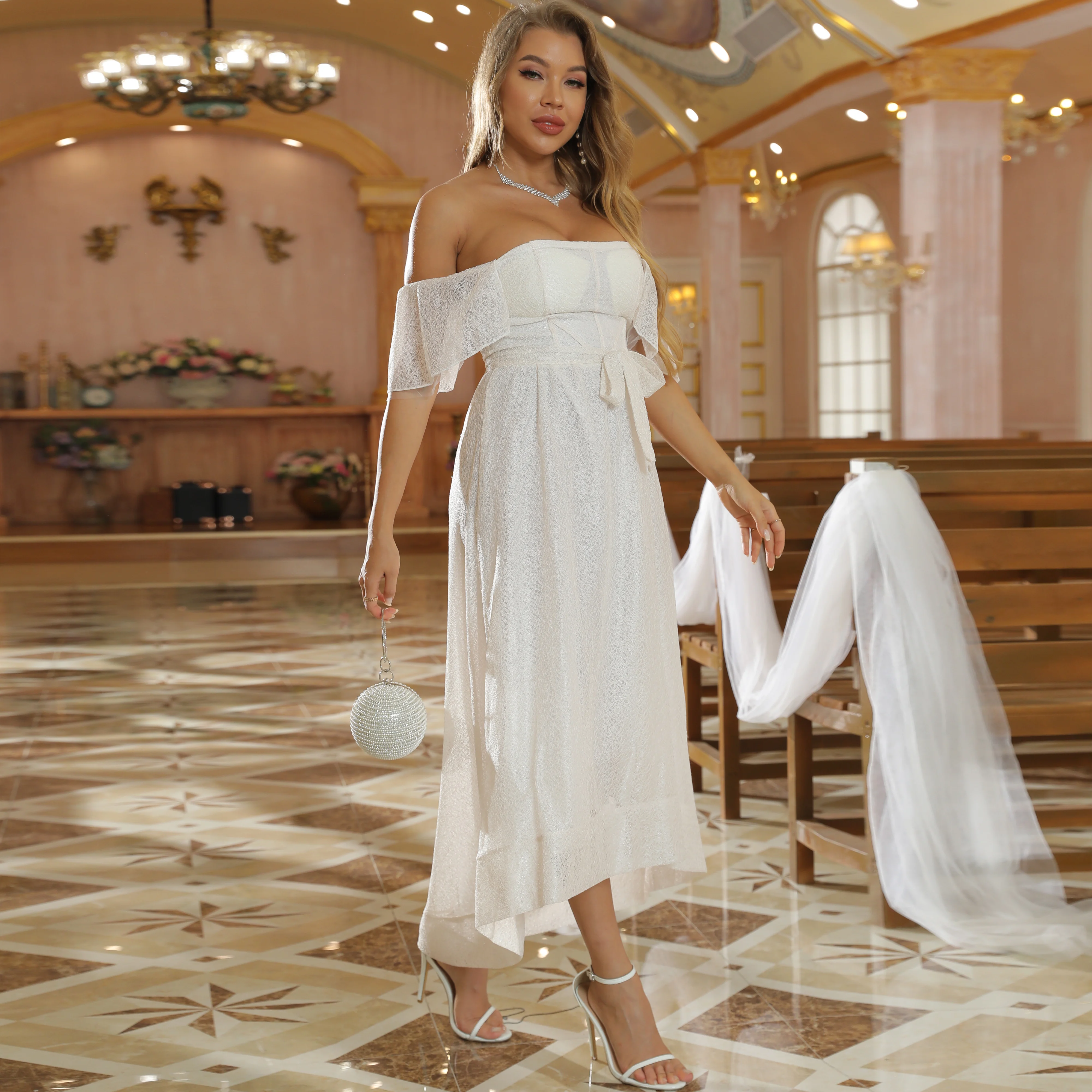 New Years Eve Slim Apricot Off Shoulder Sexy Prom Dresses A Line Mid Length Backless Evening Party Robes Graduation Vestido 2022
New Years Eve Slim Apricot Off Shoulder Sexy Prom Dresses A Line Mid Length Backless Evening Party Robes Graduation Vestido 2022
