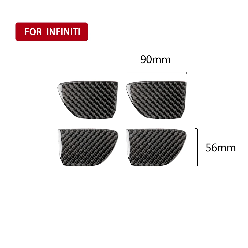 4PCS Car Interior Door Handle Bowl Frame Cover Trim Stickers For Infiniti Q50 Q60 Carbon Fiber Auto Decorative Car Accessories
4PCS Car Interior Door Handle Bowl Frame Cover Trim Stickers For Infiniti Q50 Q60 Carbon Fiber Auto Decorative Car Accessories