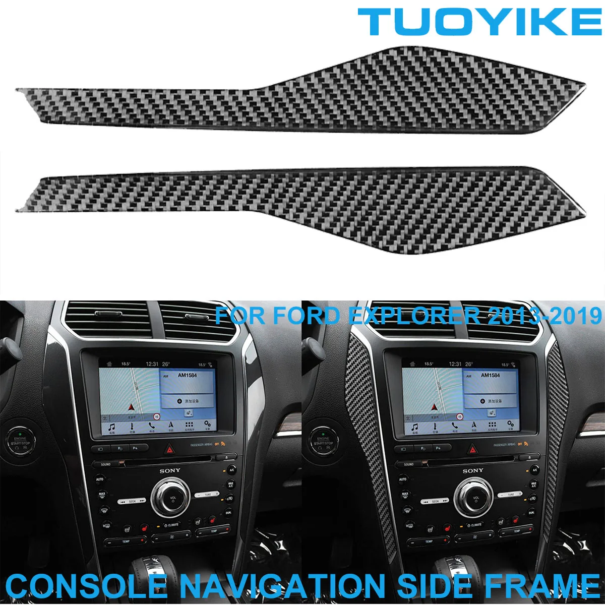 LHD Car Styling Carbon Fiber Central Console Navigation Side Frame Panel Trim Decorative Sticker For Ford Explorer 2013-2019
LHD Car Styling Carbon Fiber Central Console Navigation Side Frame Panel Trim Decorative Sticker For Ford Explorer 2013-2019