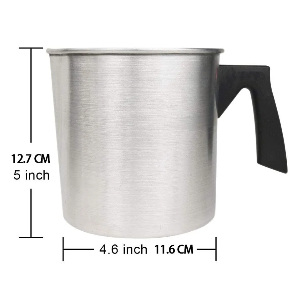 1.2L Long Handle Wax Melting Pot DIY Candle Soap Melts Pot Scented Wax Melts Metal Coffee Toroid Pitcher Latte Milk Frothing Jug
1.2L Long Handle Wax Melting Pot DIY Candle Soap Melts Pot Scented Wax Melts Metal Coffee Toroid Pitcher Latte Milk Frothing Jug