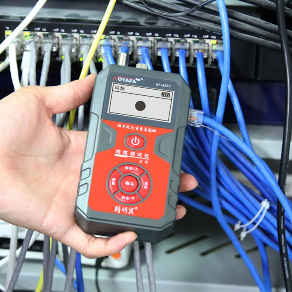 NF-858C Trace Cable Line Locator Portable Wire Tracker Cable Tester Finder Network Cable Testing BNC Measure Cable Length
NF-858C Trace Cable Line Locator Portable Wire Tracker Cable Tester Finder Network Cable Testing BNC Measure Cable Length