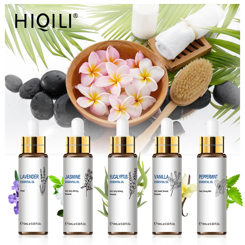 

HIQILI Eucalyptus Essential Oils for Humidifier 10ML Pure Diffuser Aroma Oil Aromatherapy Soap making Patchouli lip Cuticle Oil