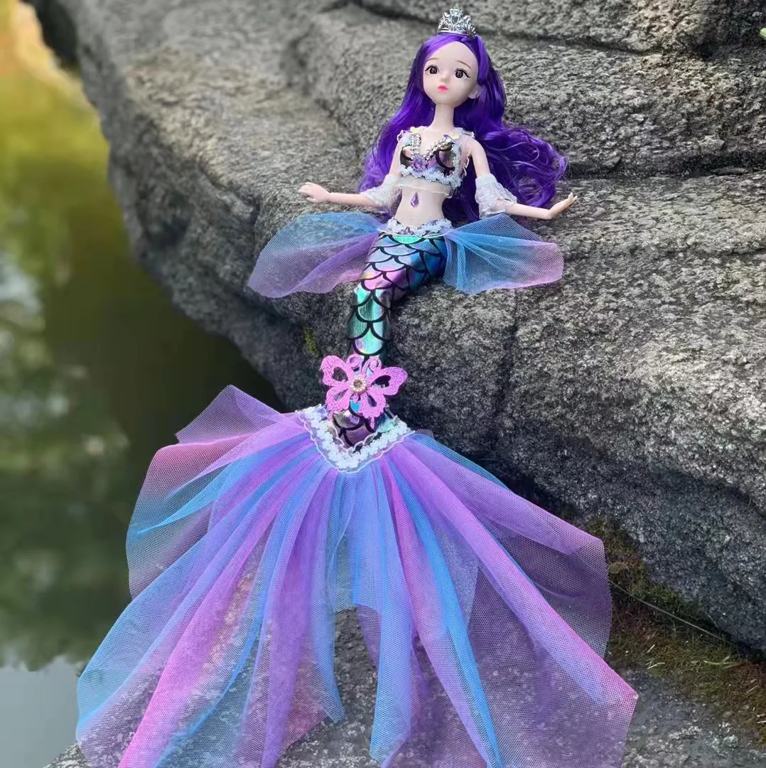 New Fashion 30 Cm Bjd Doll 13 Joint Movable 1/6 Wedding Mermaid Doll 3D Eye Clothes Detachable Dress-up Toy Girl Birthday Gift
New Fashion 30 Cm Bjd Doll 13 Joint Movable 1/6 Wedding Mermaid Doll 3D Eye Clothes Detachable Dress-up Toy Girl Birthday Gift