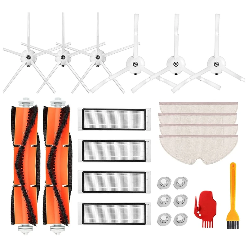 24 Pack Replacement Accessories Kit for Xiaomi Mijia Roborock S4 S5 S6 E4 E20 E25 E35 S50 Robot Vacuum Cleaner Parts
24 Pack Replacement Accessories Kit for Xiaomi Mijia Roborock S4 S5 S6 E4 E20 E25 E35 S50 Robot Vacuum Cleaner Parts