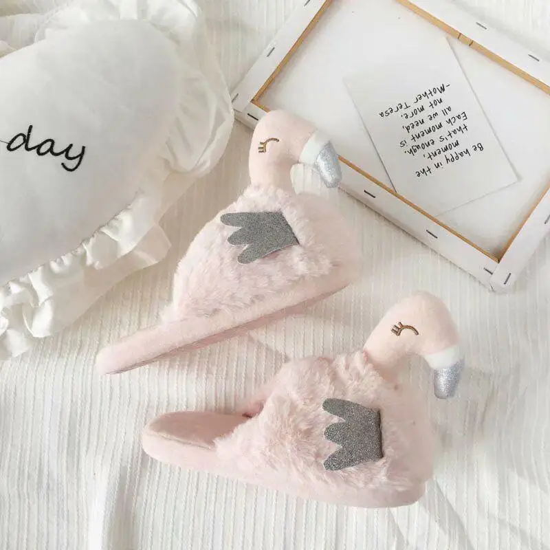 Winter Warm Cute Ins Flamingo Cartoon Cotton Slippers Indoor Non-slip Plush Slippers Thick-soled Mute
Winter Warm Cute Ins Flamingo Cartoon Cotton Slippers Indoor Non-slip Plush Slippers Thick-soled Mute