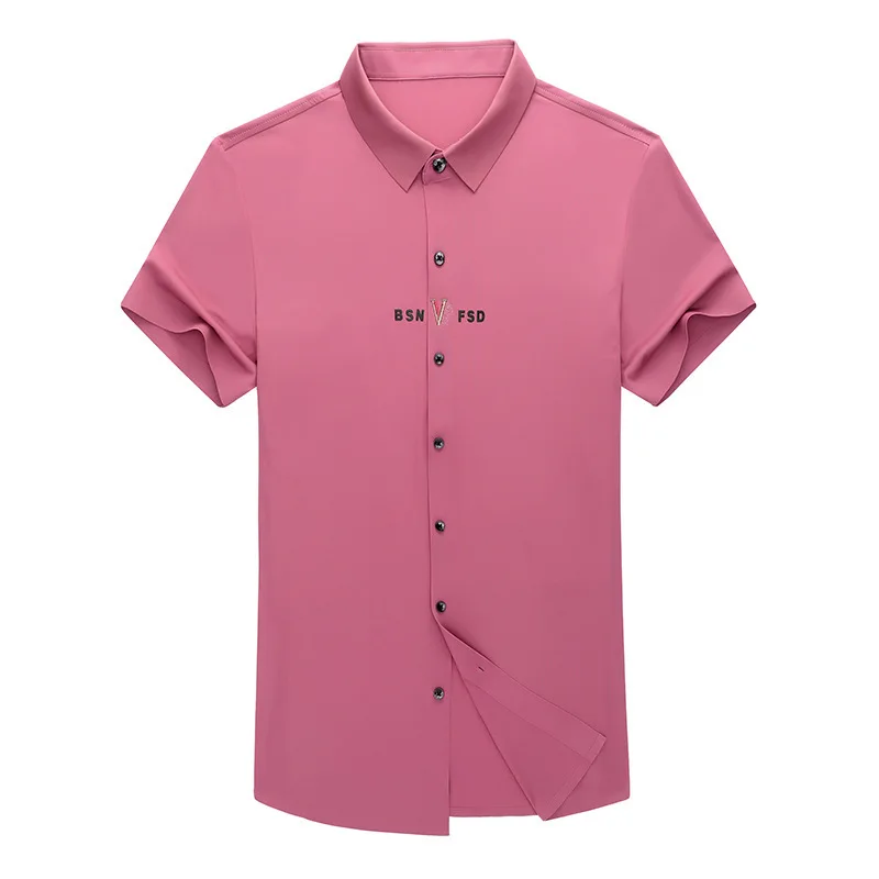 2021 men's ice silk short sleeve shirt summer new leisure young and middle-aged business embroidery fashion shirt trend
2021 men's ice silk short sleeve shirt summer new leisure young and middle-aged business embroidery fashion shirt trend