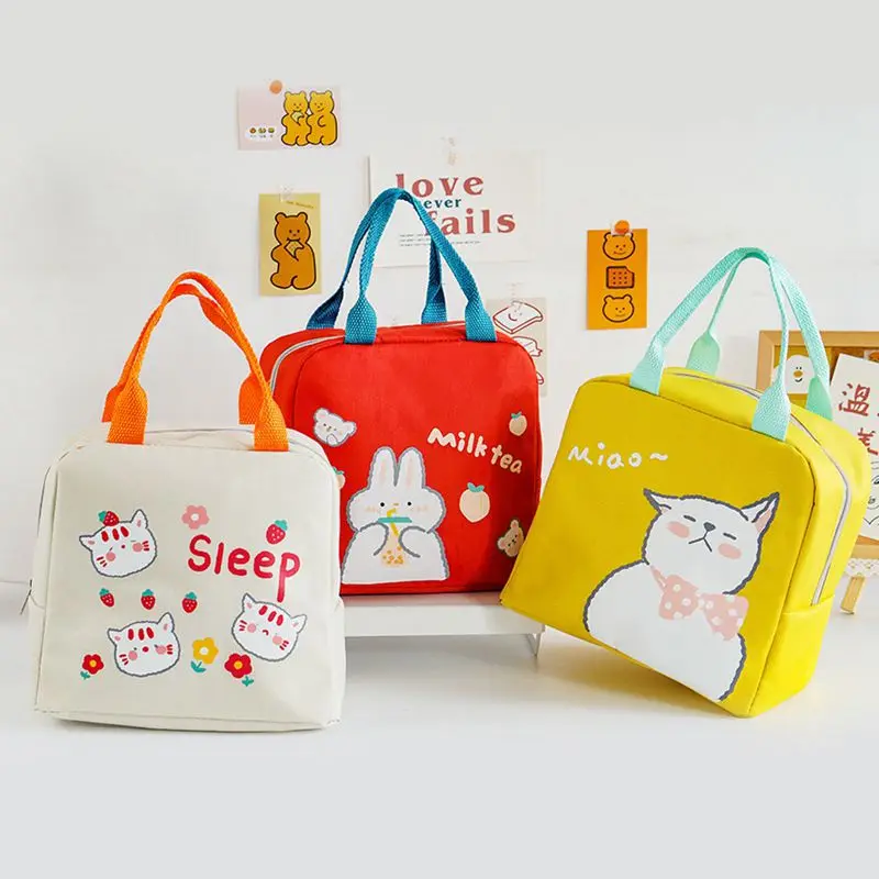 Cartoon fashion small zipper lunch bag office worker with rice insulation bag Oxford cloth handbag convenient lunch box bag Hot
Cartoon fashion small zipper lunch bag office worker with rice insulation bag Oxford cloth handbag convenient lunch box bag Hot