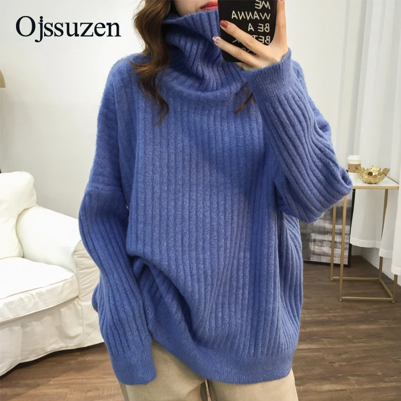 Oversized Women's Sweater Winter Clothing Large Size Warm Turtleneck Woman Long Sleeve Knitted Sweaters Female Korean Pink Green
Oversized Women's Sweater Winter Clothing Large Size Warm Turtleneck Woman Long Sleeve Knitted Sweaters Female Korean Pink Green