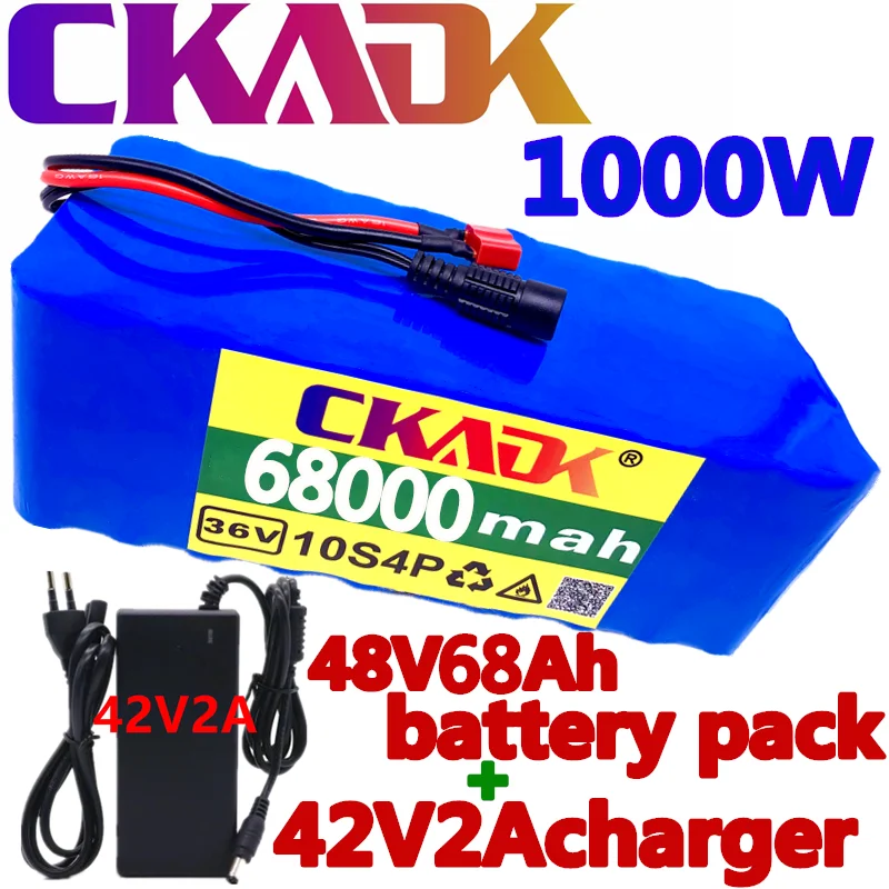 2021 Original 36V battery 10S4P 68Ah battery pack 1000W high power battery 42V 68000mAh Ebike electric bike BMS+42V2A Charger
2021 Original 36V battery 10S4P 68Ah battery pack 1000W high power battery 42V 68000mAh Ebike electric bike BMS+42V2A Charger