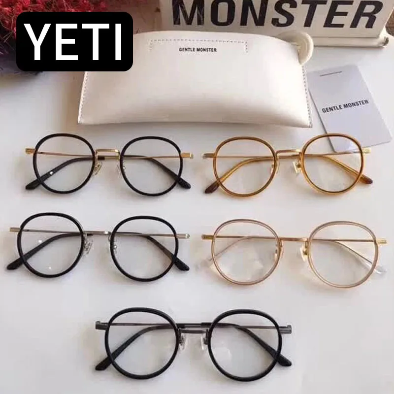 GENTLE MONSTER Glasses Frame Women Blue Light Blocking Prescription Designer Fashion Myopia YETI GM Clear Eyeglasses For Men
GENTLE MONSTER Glasses Frame Women Blue Light Blocking Prescription Designer Fashion Myopia YETI GM Clear Eyeglasses For Men