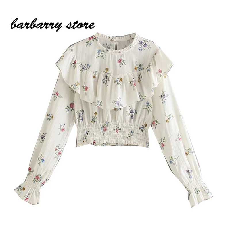 2021Spring Summer New Prairie style cascading decoration long sleeve shirt women chiffon shirt women's buttoned shirt short top
2021Spring Summer New Prairie style cascading decoration long sleeve shirt women chiffon shirt women's buttoned shirt short top