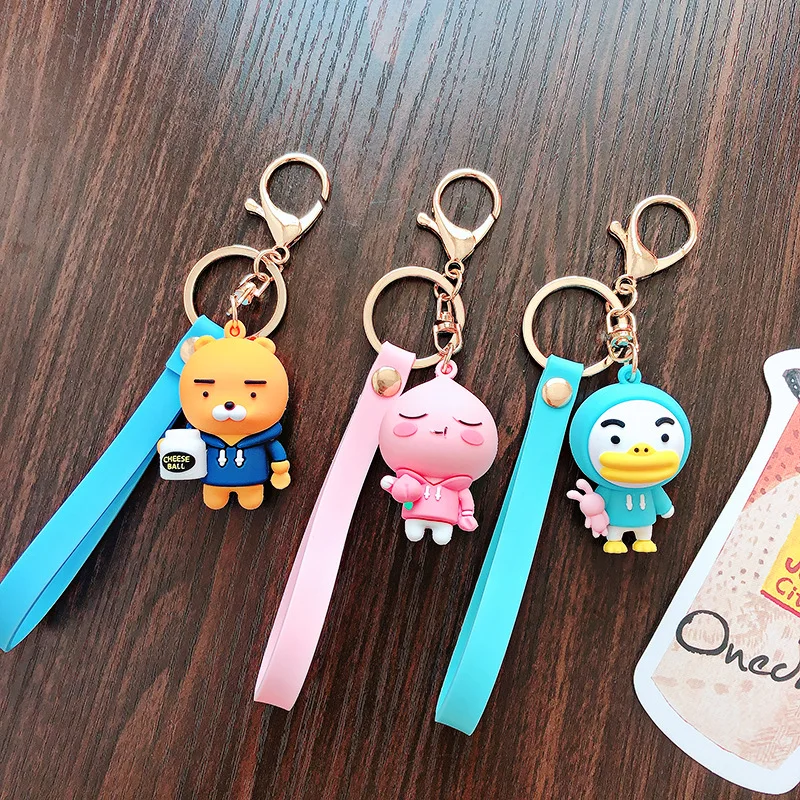 KAKA0 Cute Cartoon KeyChains Pvc Plastic Korean Action Figures Key Chain Pendant Anime Doll Keyring Lovers Funny
KAKA0 Cute Cartoon KeyChains Pvc Plastic Korean Action Figures Key Chain Pendant Anime Doll Keyring Lovers Funny