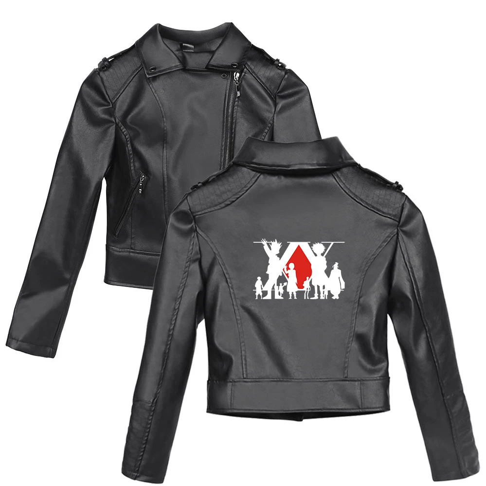 Full-time Hunter Harajuku Women Short PU Jacket Motorcycle Crop Tops Hunter X Hunter Long Sleeve Slim Black Coats
Full-time Hunter Harajuku Women Short PU Jacket Motorcycle Crop Tops Hunter X Hunter Long Sleeve Slim Black Coats