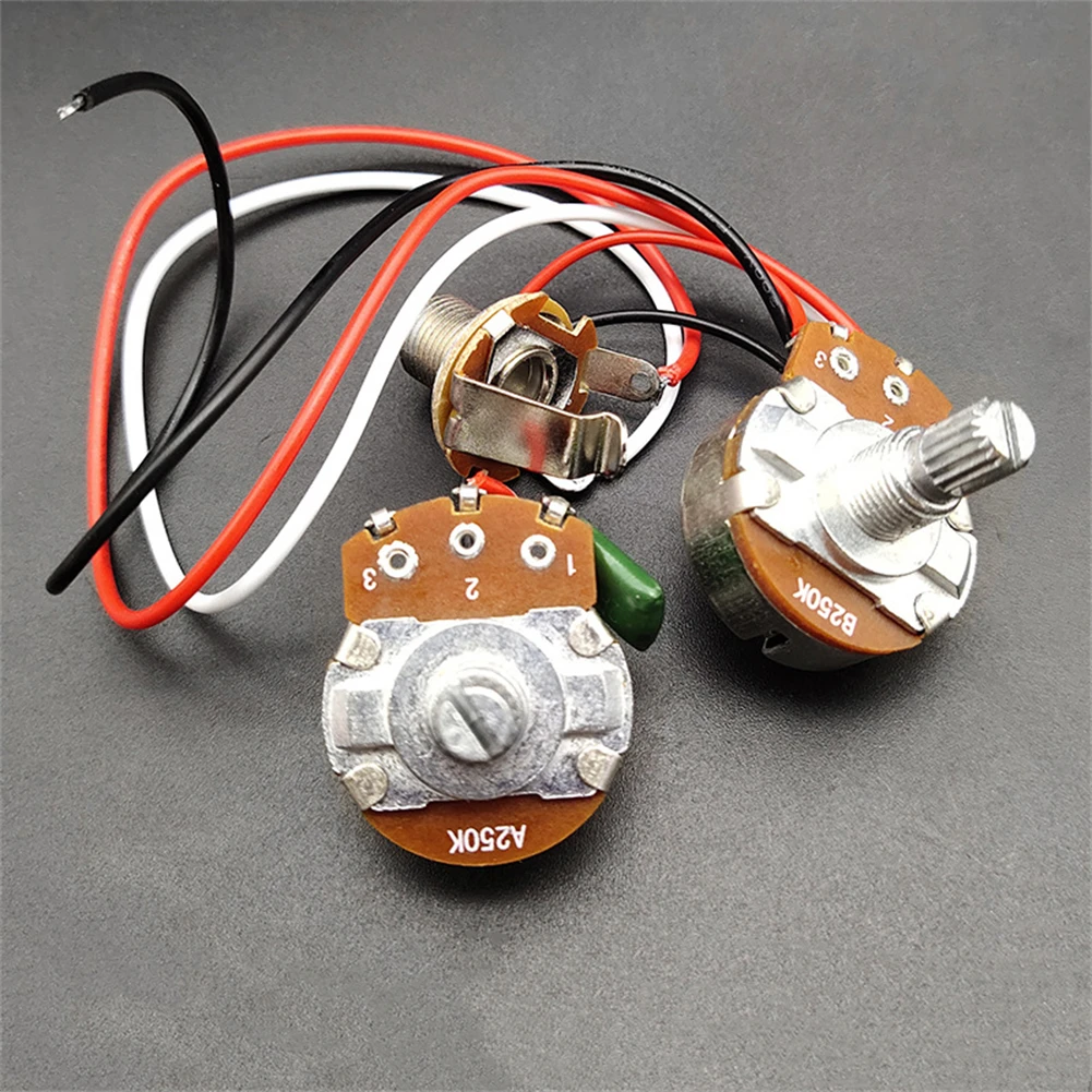 PB Bass Wiring Harness Prewired Set 250K Big Pots 1V1T Jack For Precision Bass Circuit Assembly Bass Part Wiring Harness
PB Bass Wiring Harness Prewired Set 250K Big Pots 1V1T Jack For Precision Bass Circuit Assembly Bass Part Wiring Harness