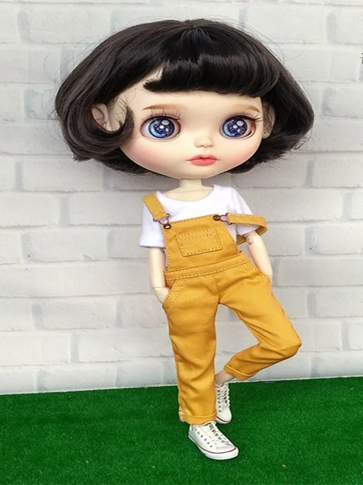 1/6 длинный нагрудник для куклы брюки Blyth футболка Licca одежда OB (подходит Момоко