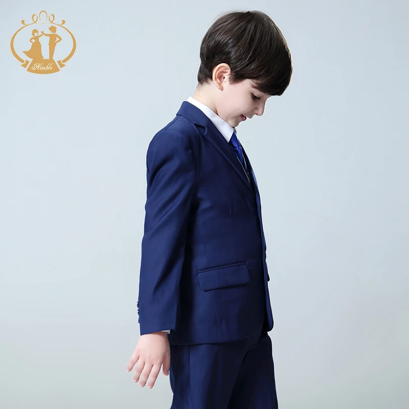 Nimble голубые костюмы для мальчиков ранние детские свадебные 5 шт./компл.|boys blazer|suit
