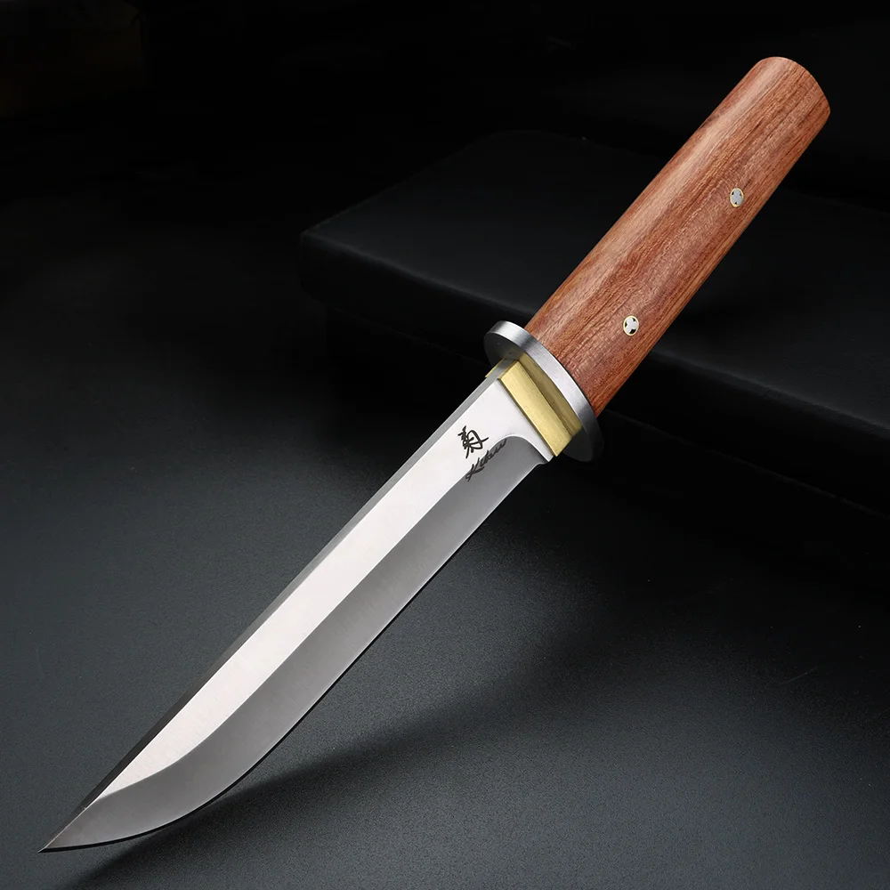 Rosewood Fixed Blade Knife Sharp Camping Hunting Portable Knife Self-defense Military Knife Collection Pocket Knife
Rosewood Fixed Blade Knife Sharp Camping Hunting Portable Knife Self-defense Military Knife Collection Pocket Knife