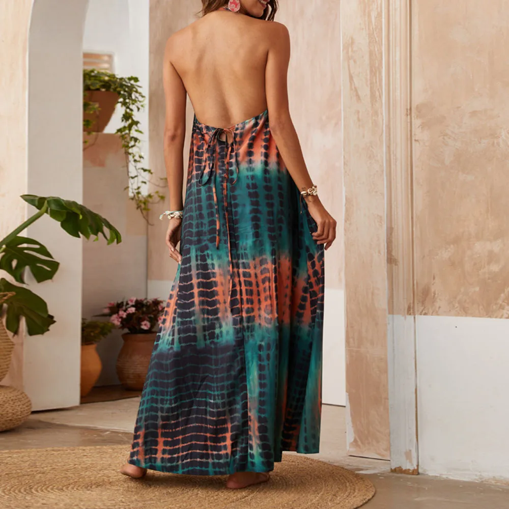 Bohemian Fashion Vacation Ladies Dress Loose Casual 2021 Spring Summer Sexy Simple Thin V-neck Printing Suspender Skirt
Bohemian Fashion Vacation Ladies Dress Loose Casual 2021 Spring Summer Sexy Simple Thin V-neck Printing Suspender Skirt